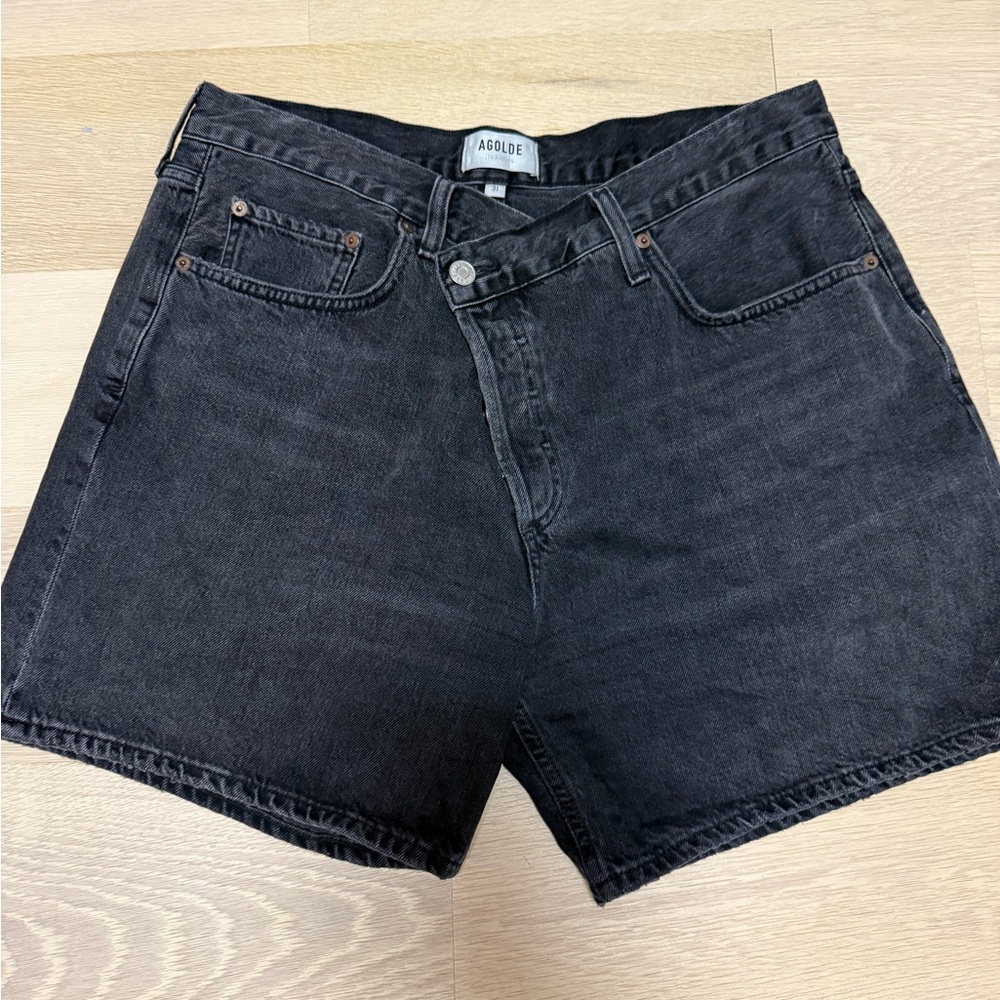 AGOLDE Women's Black Denim Shorts